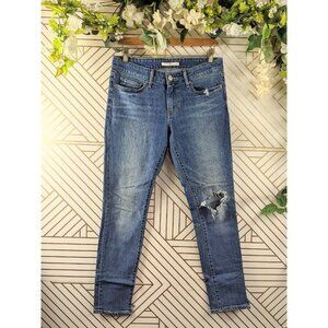 Levi's Women's 711 Skinny Jeans Medium Wash Mid Rise Size 27 READ